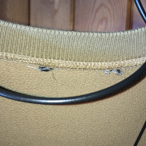 Columbia vintage men’s crew neck pull over sweatshirt tan causal medium/large - Picture 3 of 5